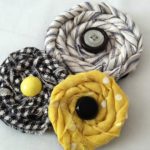 How To Make Vintage Fabric & Button Rosettes