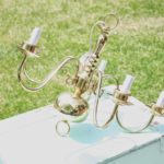 {Weekend Revamp ~ Spray Painting a Brass Chandelier}