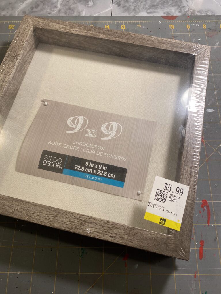 how to make a nature shadowbox
